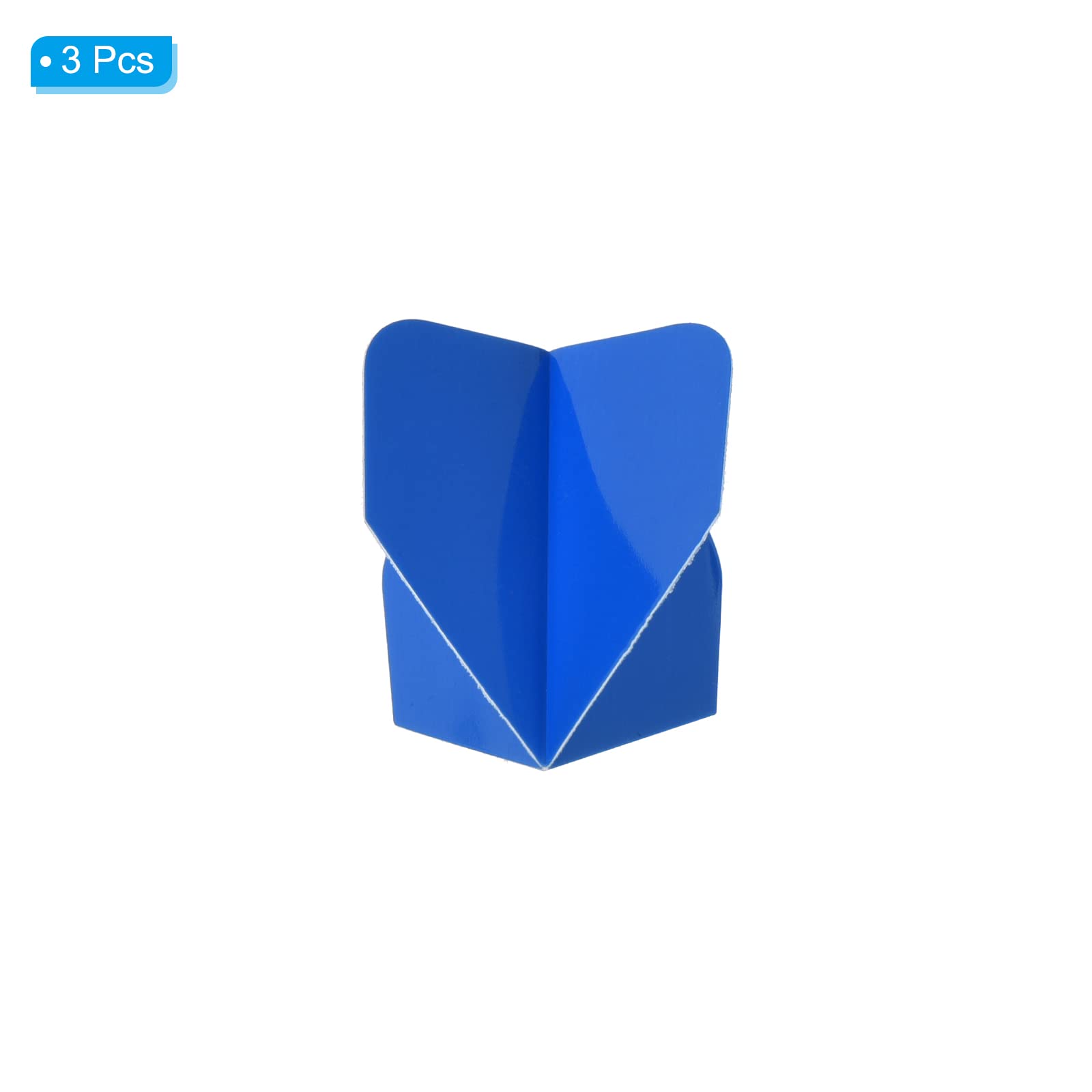 PATIKIL Dart Flights, 3 Pack PET Standard Darts Accessories Replacement Parts for Soft Tip Steel Tip Blue - Image 3
