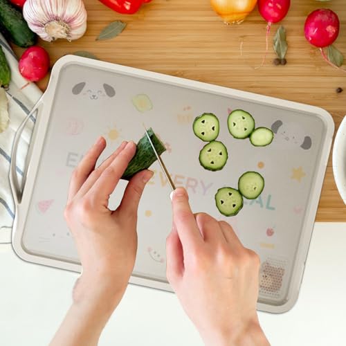 Planche à découper en acier inoxydable antibactérienne pour cuisine - 3