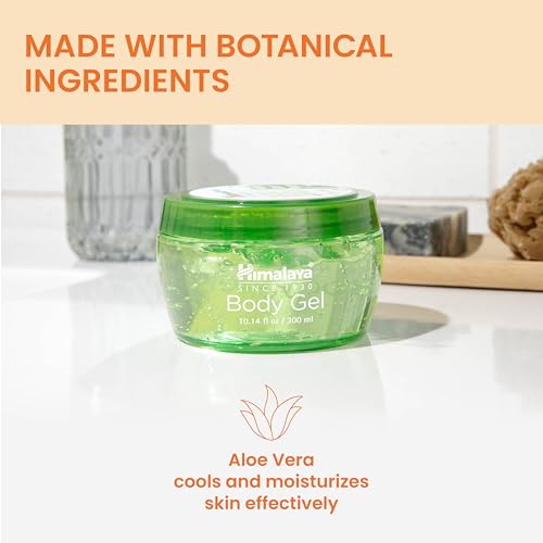 Image of Himalaya Aloe Vera Refreshing Body Gel, with Real Aloe Vera for Moisturizing, Cooling, and Soothing Skin, Lightweight Non-Greasy Formula, 10.14 fl oz (300 ml)