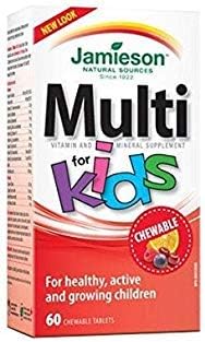 Jamieson Multiviamin for Kids 60 Chewable Tablets