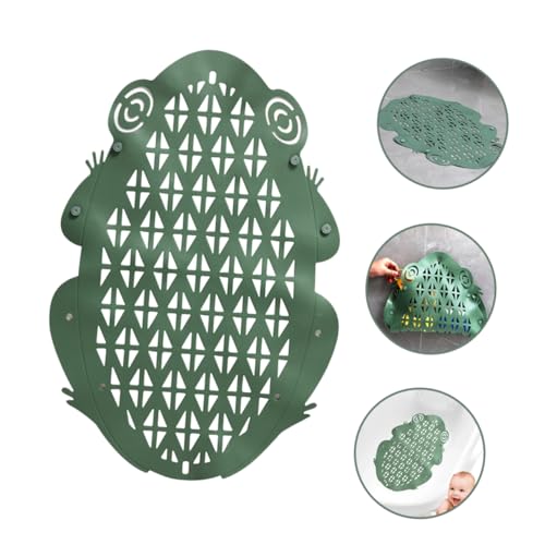 Estera de baño verde con dibujos animados para la bañera 4