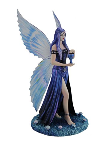 Nemesis Now Resin Statues Anne Stokes Enchantment Blue Butterfly Fairy Statue 5 X 10 X 5 Inches Blue #TOP1