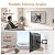 GRIFEMA Full Motion TV Wall Mount for 26-65 in TVs or Monitor, Swivel Tilt Rotation Extension with Articulating Arms, Max VESA 400X400mm, Corner TV Mount Bracket, Up to 77 Lbs