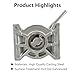 Dovetail Style Shipping Container Manual Twist Lock, Deck Mount Container Lock for Ship, Trailer & Rail, Heavy Duty Galvanized Carbon Steel, 4 Pack