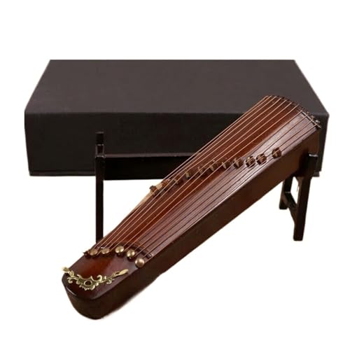 ミニチュア楽器模型 Guzheng ミニ楽器モデルの装飾品