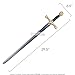 Munetoshi 33” Excalibur King Arthur Royal Sword Steel Medieval Renaissance Gold