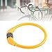 POCREATION 4-Digit Lock Cable, High Security Zinc Alloy Lock, Convenient to Carry, Long Service Life, for Cycling Outdoors, Cable Locks for Outdoors (Orange)