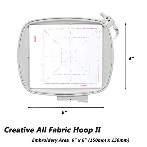 Sew Tech PA889 Embroidery Hoop For Husqvarna Viking Designer Diamond Deluxe Ruby Royale Topaz Pfaff Creative Sensation Vision Etc. thumb #2