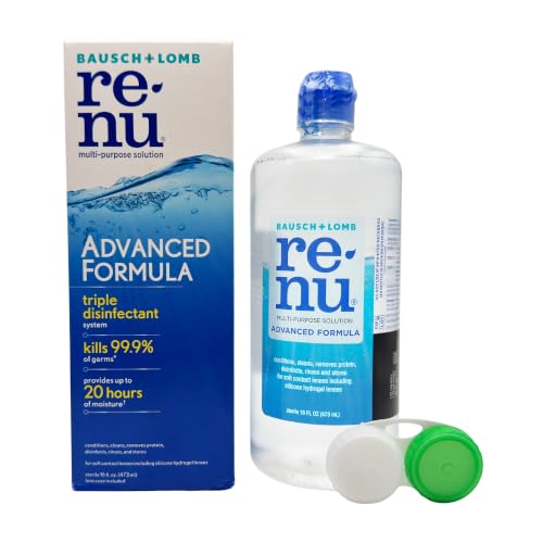 Image of Bausch + Lomb Renu Advanced Multi Purpose Contact Lens Cleaning Solution (473ml) - Pack of 1