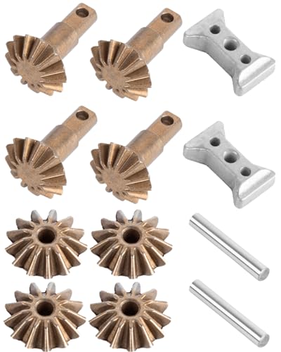 RCarmubWow RC Differential Gear Set Upgrades Part for 1/10 Slash 4WD(VXL),Rustler 4WD(VXL),Stampede 4WD(VXL),Hoss 4WD VXL,XO-1,Rally,Steel Diff Gear Set,2 Packs,Replace #6882X