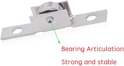 Miniatura 6 de 16 ruedas de metal de un solo rodillo para ventana deslizante, polea de ventana de eje de puerta corredera, conjunto de rodillo tándem de ventana