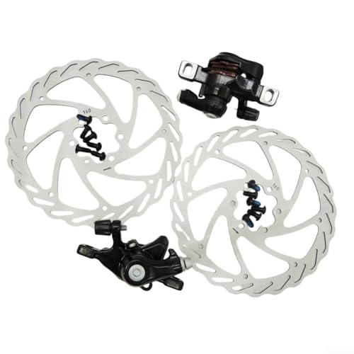 Kit de frein à disque de vélo haute compatibilité avec levier de frein à étrier en aluminium de 160 mm et 2 disques