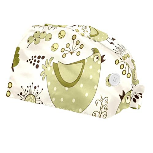 Casquette pour hommes femmes à motif poussins floraux respirante et ajustable