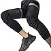 Knee Pads Compression Leg Sleeve Knee Sleeve for All Sports Wrestling Protector Gear, 1 Pair of Knee Paded(Black_2 Pack, Large)