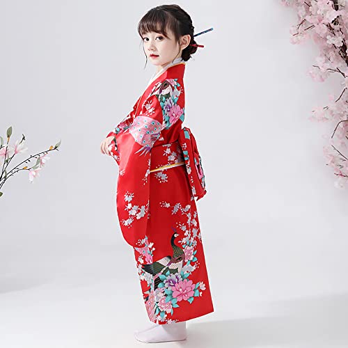 Disfraz completo kimono japonés para niñas miniatura 3