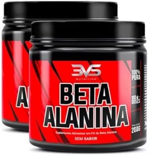 3VS Nutrition Combo 2 Potes Beta Alanina Pura 200g cada Pote