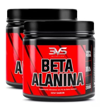 3VS Nutrition Combo 2 Potes Beta Alanina Pura 200g cada Pote