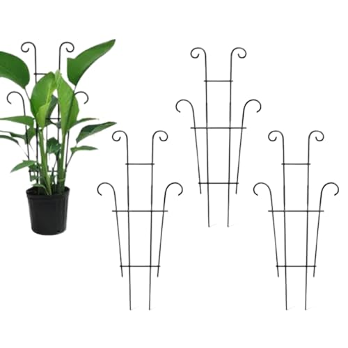 Adjustable Plant Support, Indoor Plant Stand, Rust Proof Trellis Climbing Frame For House Plants, Strong Metal Structure, Plants Care Accessory, Vertical Support Pothos Fruit Vegetable Pots