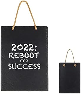 Slate Hanging Chalk Board, Kitchen Notes Blackboard, Black Chalkboard Signs, A4 Blackboard Paint, Hanging Blackboard Sign, Double Sided Message Board