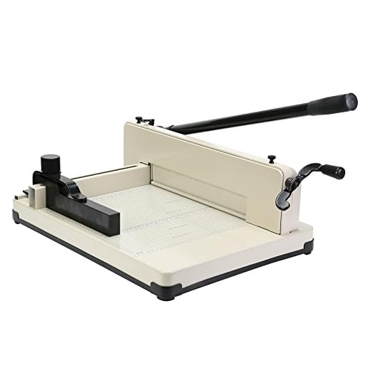 Mophorn Paper Cutter 12Inch A4 Industrial Heavy Duty Guillotine Trimmer 600 Sheets Paper Trimmer Metal Base Stack Cutter for Office Commercial Photocopy Printing Shop (A4, 12Inch)