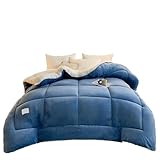 Cznlnzc Edredón Borrego Invierno Nórdico 220x240 cm,150x200cm/3kg)