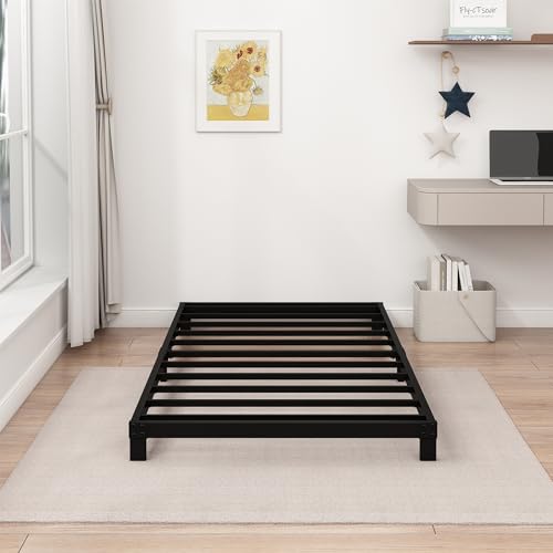 Fly-CTsoar 5 Inch Low Profile Twin Floor Bed Frame Heavy Duty Platform by Fly-CTsoar - Used condition - Image 5