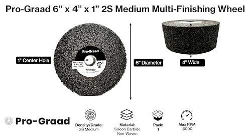 Image of Multi-Finishing Wheel 6 inch x 4 inch x 1 inch, 2S Medium, 13358