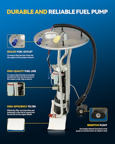 Image of PHILTOP Electric Fuel Pump Assembly Fits for 1997-2002 E-150 Econoline, E-250 Econoline, E-350 Econoline Club Wagon, 1999-2003 E-350 Super Duty, 2003 E-250, HP10127
