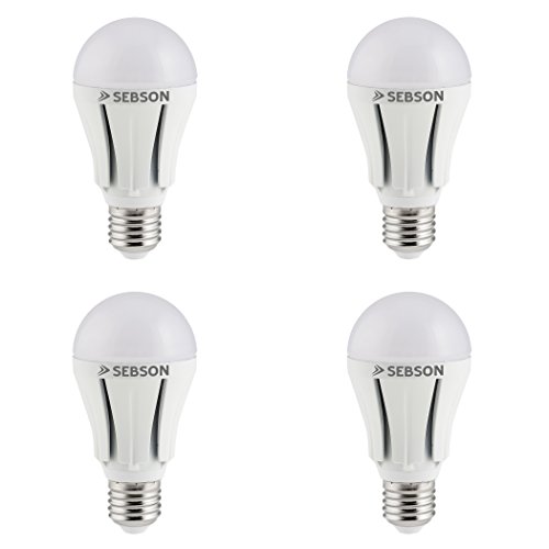 SEBSON® 4 x E27 10W Lampadina LED (pari a 60W)
