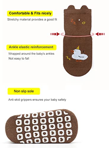Baby Non-skid Socks Toddler Newborn Infant Non Slip Socks with Grips Anti-Slip Girls Boys Floor Trampoline Socks4