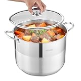 Cuisson homogène : La marmite en acier inoxydable est dotée d'un fond composite multicouche pour une chauffe rapide et une diffusion homogène de la chaleur. Idéale pour mijoter soupes, ragoûts ou faire bouillir des nouilles sans les brûler, elle rend votre cuisine quotidienne plus simple en assurant une cuisson homogène