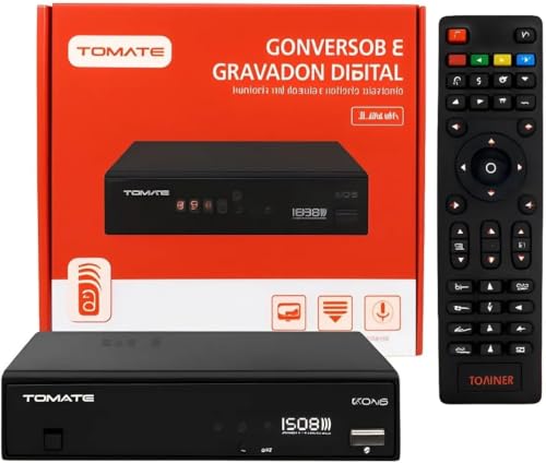 Conversor Digital Full HD com Gravador USB e HDMI – Receptor TV Digital ISDB-T, PVR, Entrada USB, Saída HDMI e RCA, Controle Remoto