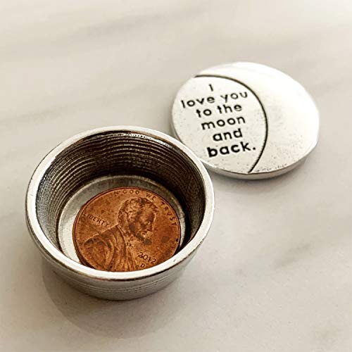 Crosby & Taylor I Love You To The Moon And Back Tiny Pewter Sentiment Box #TOP3