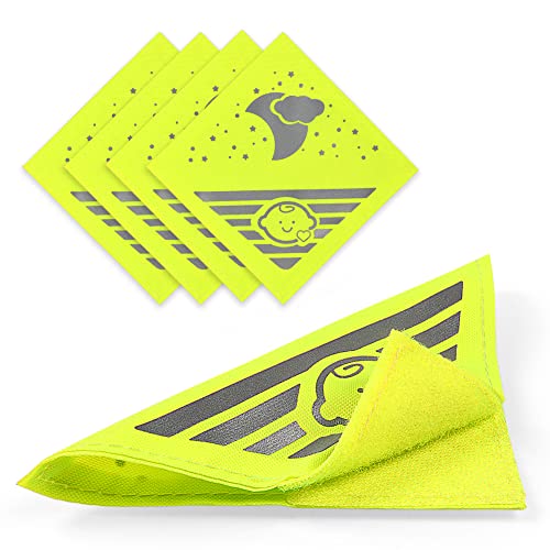 Vicloon Reflektoren für Kinderwagen,4 Stück Reflektoren-Aufkleber,12 x 12...