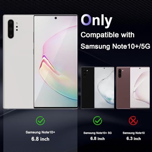 Image of Case for Samsung Galaxy Note 10 Plus, Military Grade Drop Protection Phone Case, Yellowing Resistant, Anti-Scratch Hard PC Back, Shockproof Hard Ultra-Thin Protective Cover, Clear