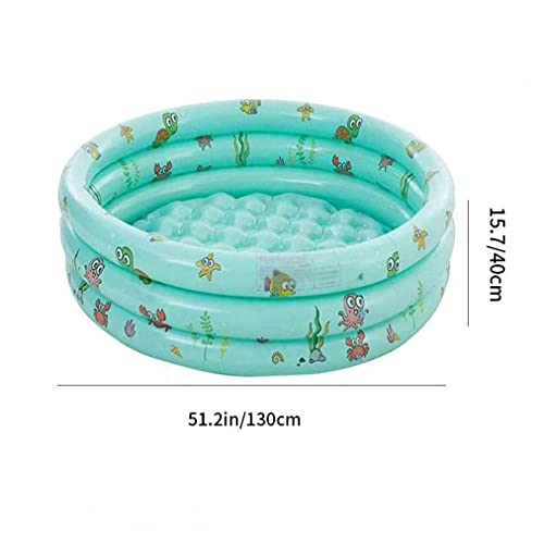 FINFFON Paddling Pool 3-Ring Runde Sommer Paddel Badewanne Baby Sommer Faltbare Familie Wasser Pools for Kinder… – Bild 4