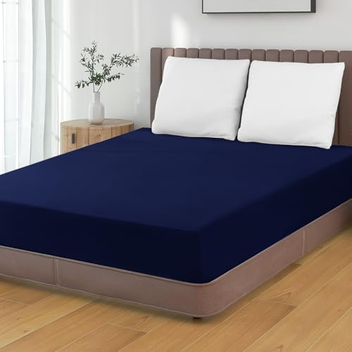 HENGWEI Spannbettlaken 200x200cm Mikrofaser, Spannbetttuch bis 30cm Matratzenhöhe Weiche Matratzenauflage, mit Elastischem Boxspring, für...
