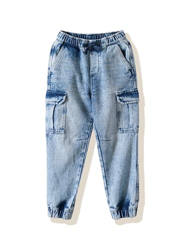 Image of Amazon Brand - Symbol Boy's Relaxed Cargo Jogger Jeans