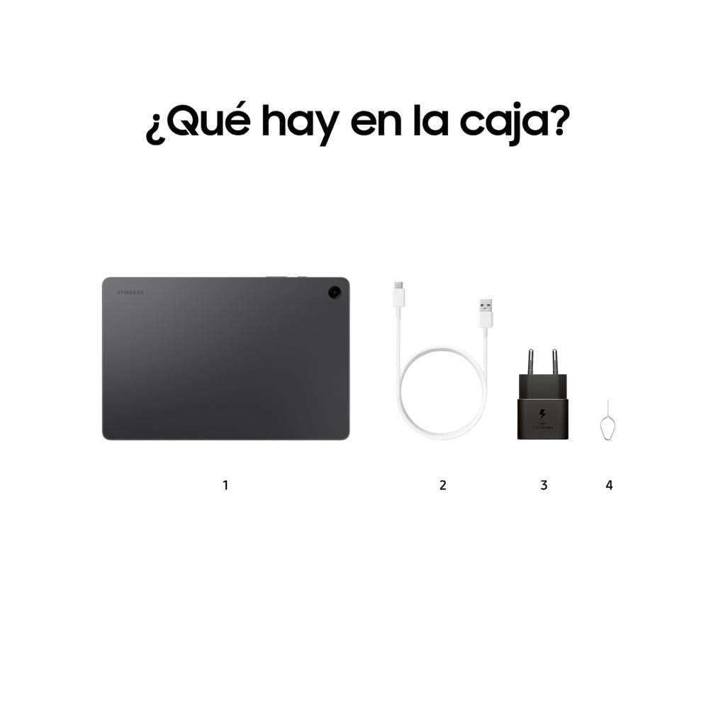 Samsung Galaxy Tab A9+ Tablet 128 GB WiFi 11" Pantalla Android Gris