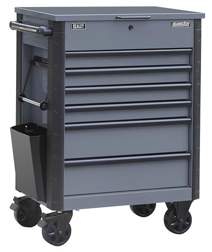 Sealey Superline Pro® 6 Drawer Tool Cabinet with Ball Bearing Slides - Grey - AP266G