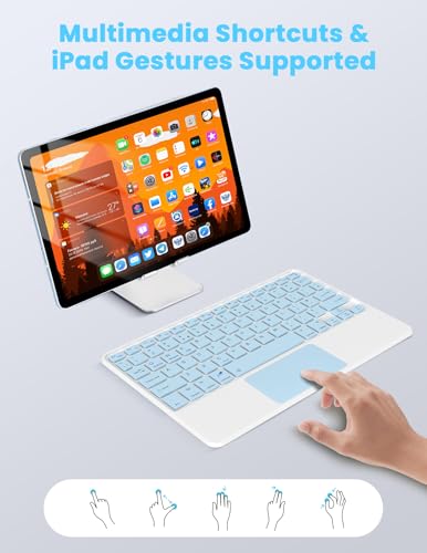 Teclado Bluetooth con panel táctil SOPPY para controlar 3 dispositivos sin usar ratón 6