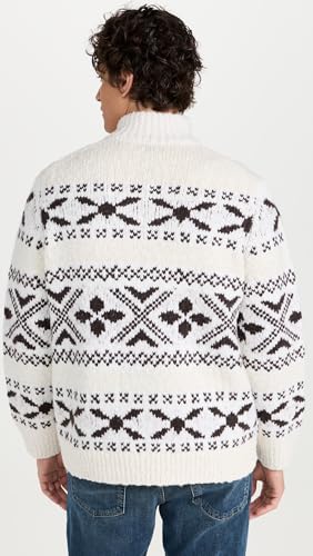 Vince Men's Fairsile Full Zip Mock Neck3