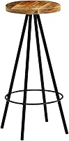 Vista 9 de sillas de bar, taburetes de bar, taburetes de bar Juego de 3, mesa de bar, sillas para barra de cocina, taburetes de bar 2 piezas de mango macizo