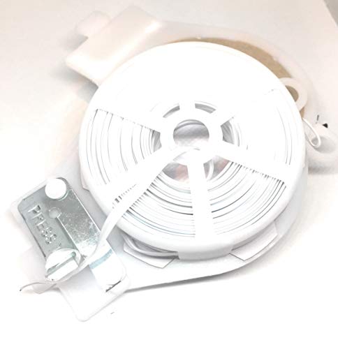 Weststone 1pcs 65ft (20m) White Plastic Twist Tie Roll with Cutter - Flat