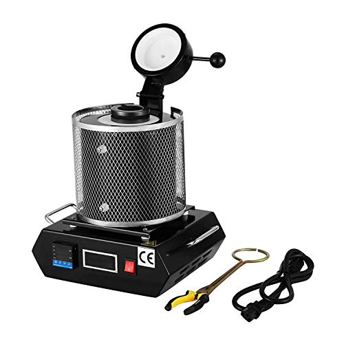 VEVOR 1KG Gold Melting Furnace 2102°F Digital Melting Furnace Machine Heating Capacity 1800W