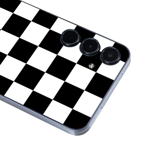 Skinit Decal Phone Skin Compatible with Galaxy A36 5G - Black and White Checkered Design