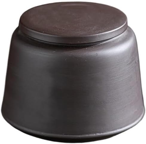 SONGCHAO Sugar Jar Nordic Purple Clay Storage Jar Sealed Tea Can Table Top Ornament Nut Candy Storage Jar Handicraft Home Decoration Tea Canister (Color : A)