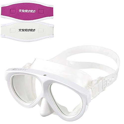 GULL マスク Mantis5 マンティス5 ブラックシリコーン スーパーホワイト×KURORO マスクストラップカバー (ローズピンク×ホワイト)