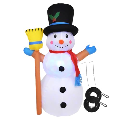 Boneco de neve insuflável de Natal, acessórios de cena impermeáveis | boneco de neve de Natal insuflável para exterior, para jardim relvado pátio parque traseiro alpendre varanda festa reunião Famil