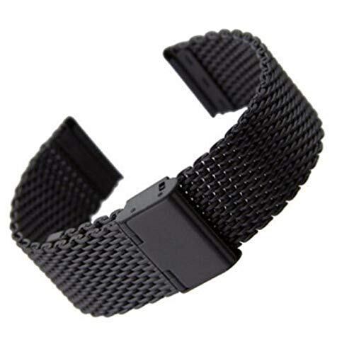 Bracelet de montre hypoallergénique en maille d'acier inoxydable